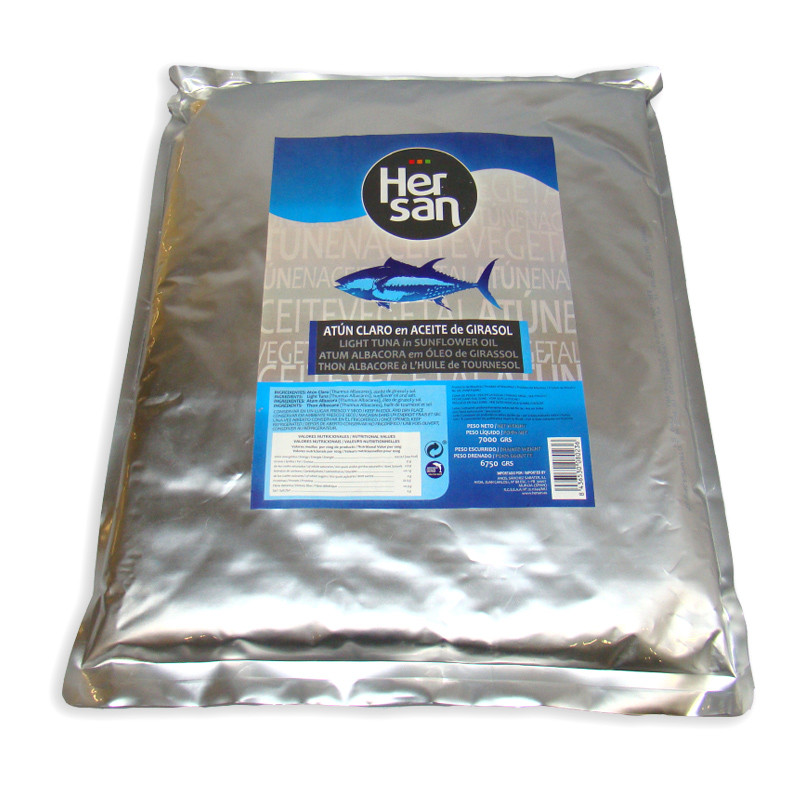 ATÚN CLARO ECUADOR AC. GIRASOL (70/30) BOLSA 3/7Kg